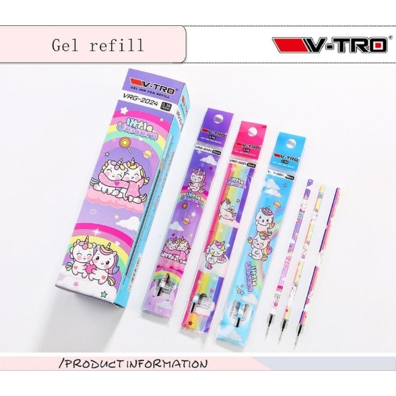 

Dalingshop [Per BOX / 20 BH] Refill Gel Pen (20 Pcs) / Pulpen Gel Fancy 0.38mm Gel Refill Eselon Isi Pen Gel