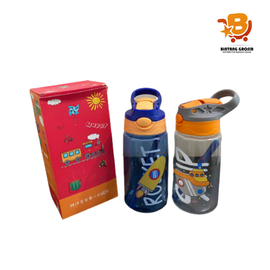 BOTOL MINUM ANAK KARAKTER KAIT 480ML