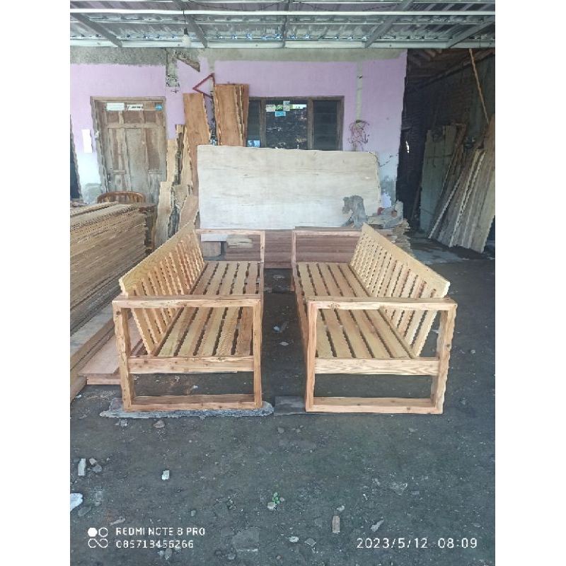 kursi panjang minimalis kursi tamu jati belanda