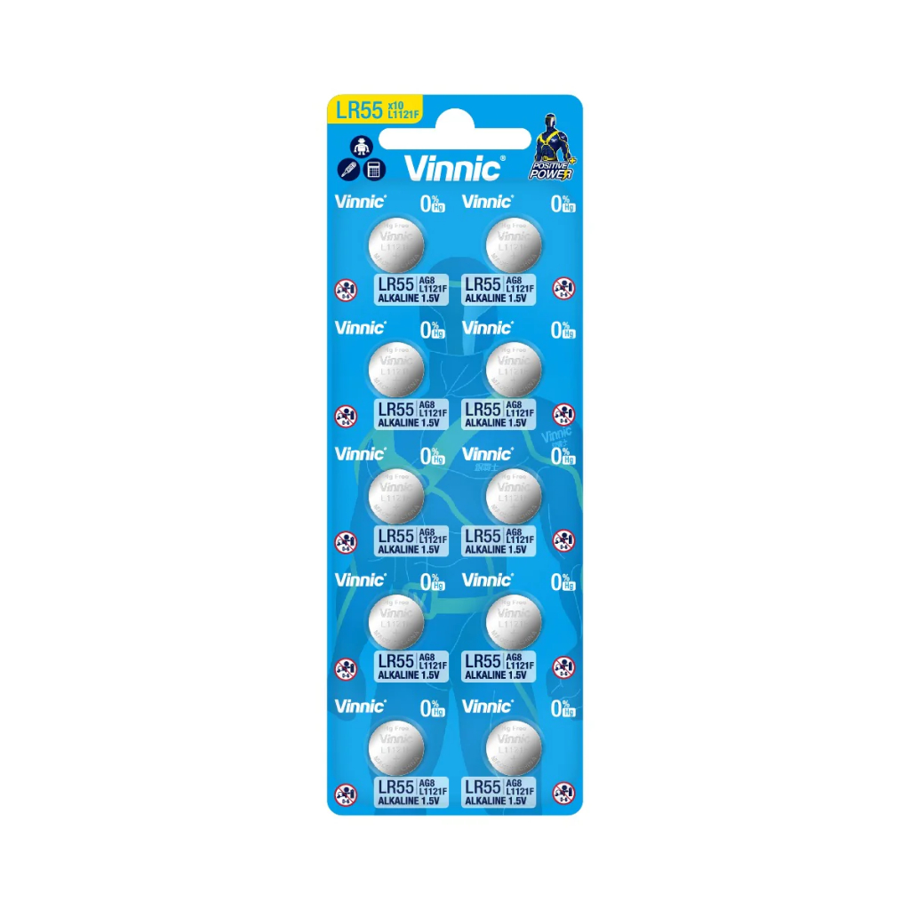 Baterai Vinnic 362/721/AG11 Vinnic LR54/L1131F/1130 Vinnic LR55/L1121F/LR1120 Original