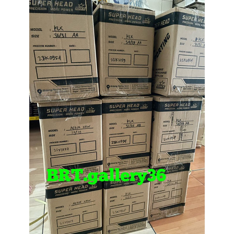 head deksel BRT KLX 150 nickelbronze