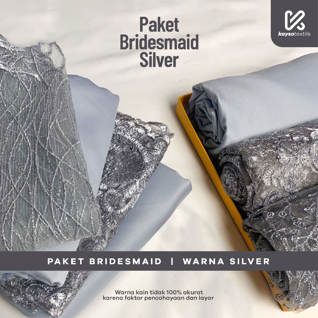 Paket Kain BRIDESMAID PREMIUM // Lamaran // Seragaman Keluarga // Wisuda Lengkap Satin Kebaya Brokat