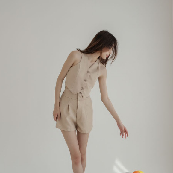 Maddie HW Shorts —— Ocha Wear | Celana Pendek Premium Wanita | Basic Shorts Comfy High Waist