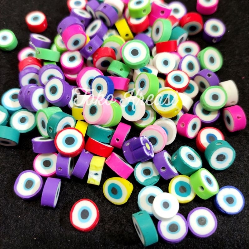 Clay Polymer mini Bros  motif uk 9mm - 12 mm per pcs Varian 2