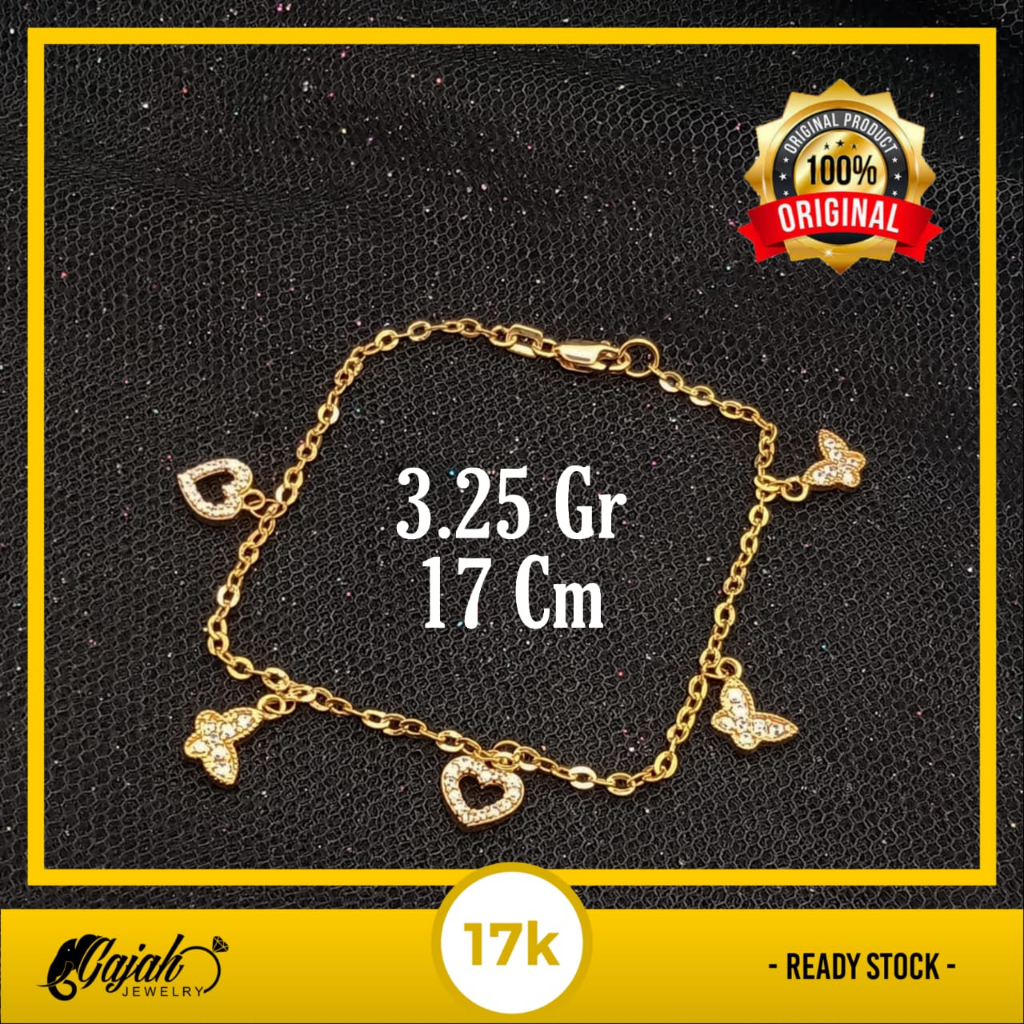 Gelang Emas 17K - 3.25 Gr Kadar 750 - 5348