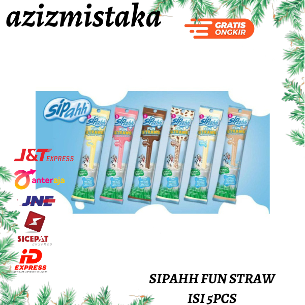 ✔️SALE BUTIRAN RASA PENGUBAH RASA SUSU Sedotan Sipahh Fun Straws / Sedotan Rasa isi 5 PENAMBAH RASA 