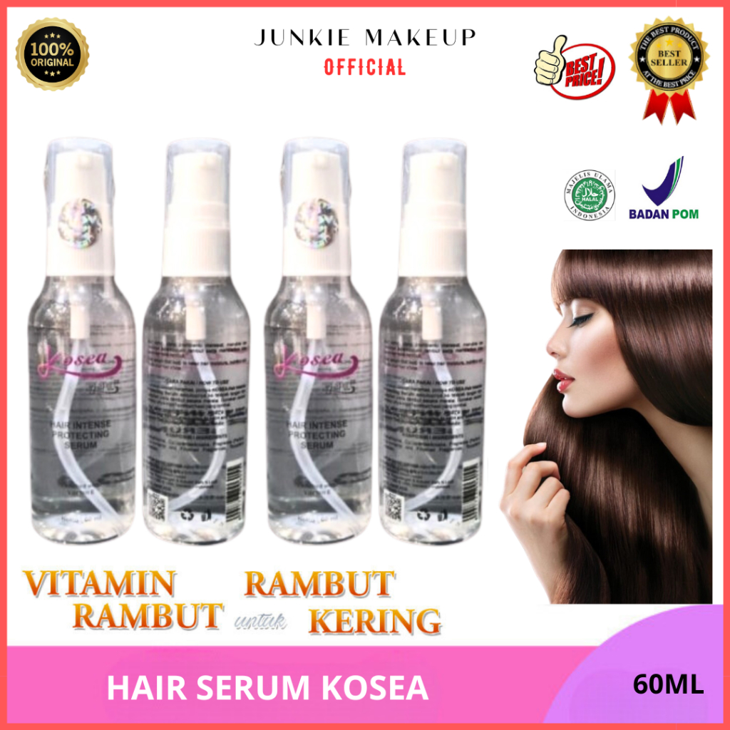 Kosea Hair Serum Keratin Kosea 60ML Hair Serum Protecting With Vitamin-E Hair Serum Rambut Kering | 