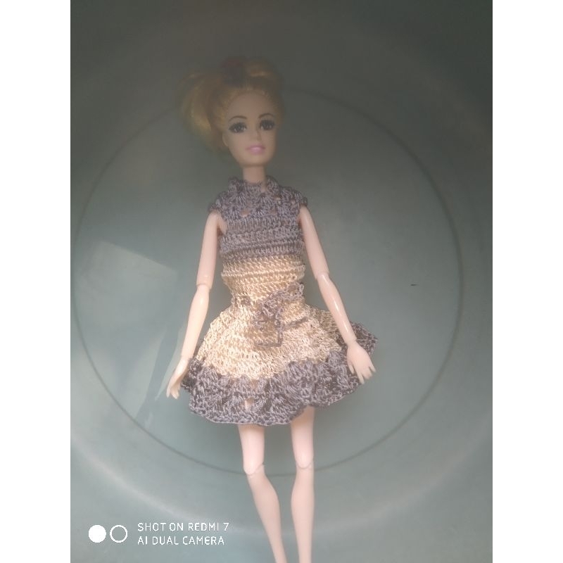 baju rajut boneka barbie 27/ 30 cm