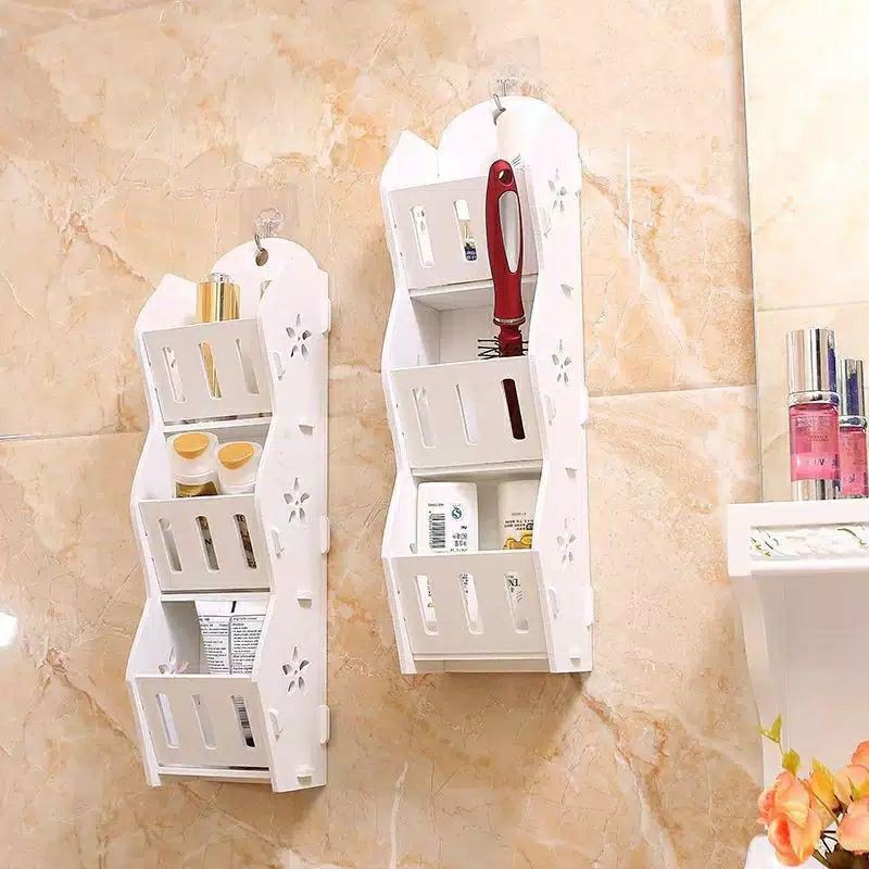 (COD) Rak Kosmetik Gantung Dinding / Rak Sabun Gantung / Rak Gantung Serbaguna / Storage Decorative Rack Shabby Chic