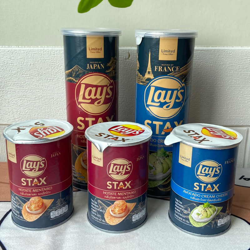 

Ready stock Lays stax thailand special edition avocado cream cheese / hotate mentaiko