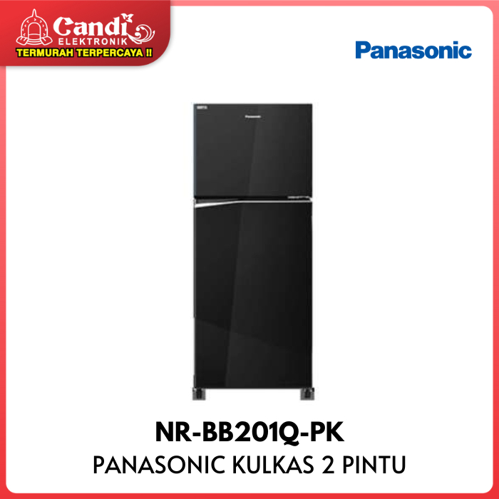 PANASONIC KULKAS 2 PINTU - KAPASITAS 196 LITER NR-BB201Q-PK