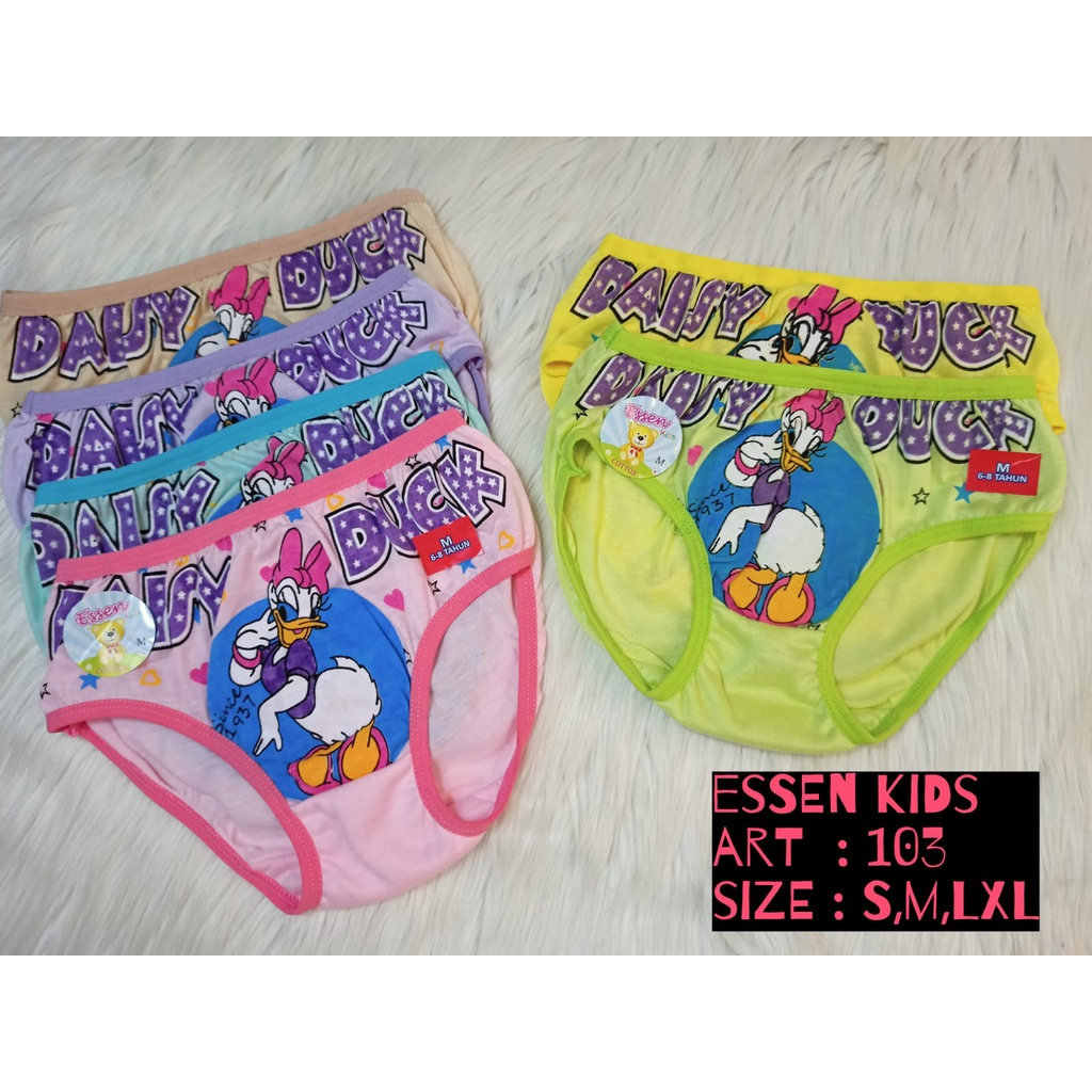 LUSINAN | Celana Dalam Anak Cewek Perempuan / CD Anak SD usia 3 s/d 10 Tahun IMPORT
