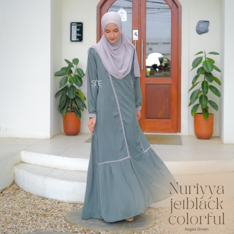 GAMIS NURIYYA JETBLACK COLORFUL BY SIMPLY OF AEGEA SAE