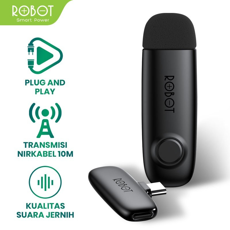 MICROPHONE BLUETOOTH ROBOT RS20 Connector Wireless Microphone