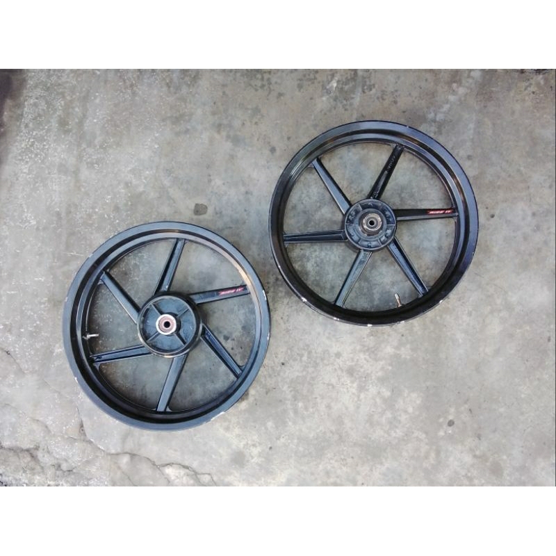 Velg Vixion Old Tapak Lebar Palang 6 Ring 17 Depan 275 Belakang 350 Ride It