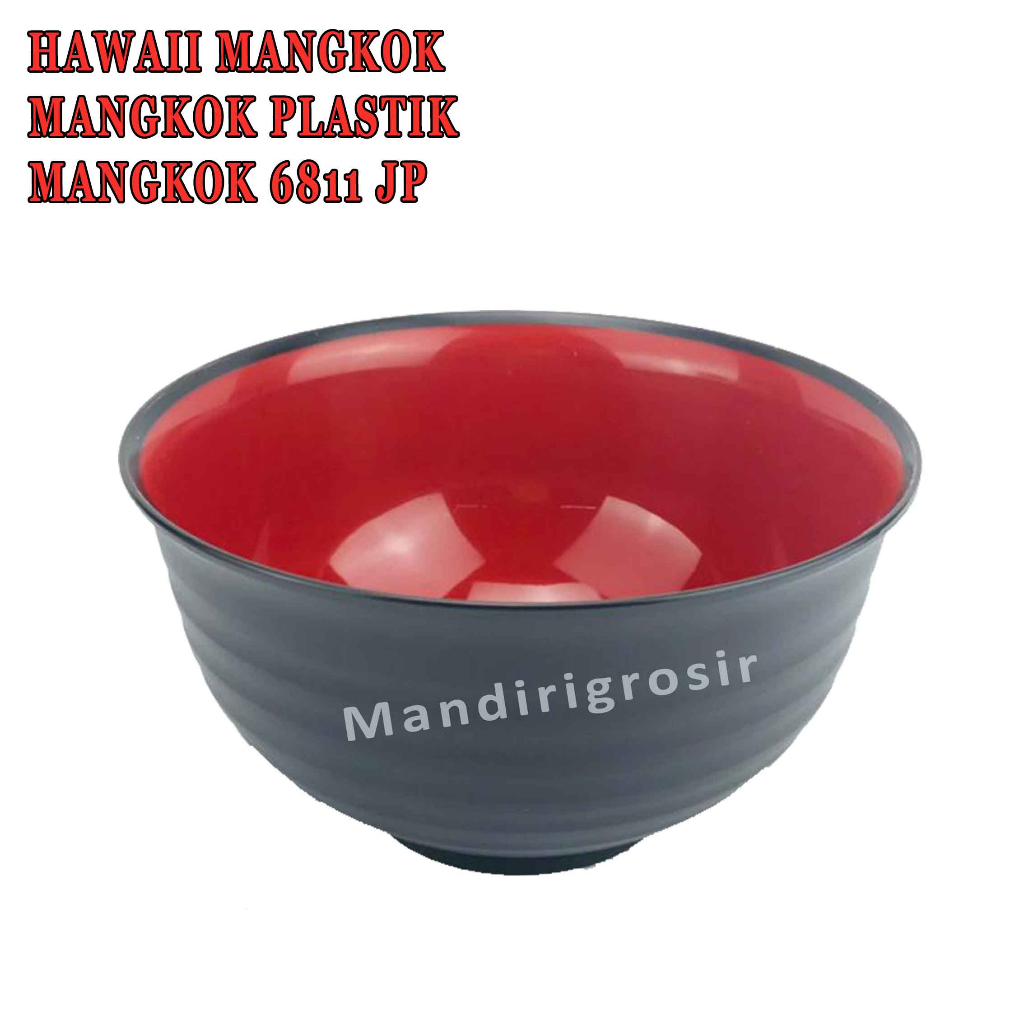 Mangkok Plastik * Hawaii Mangkok * Mangkok Ramen * Uk.17cm