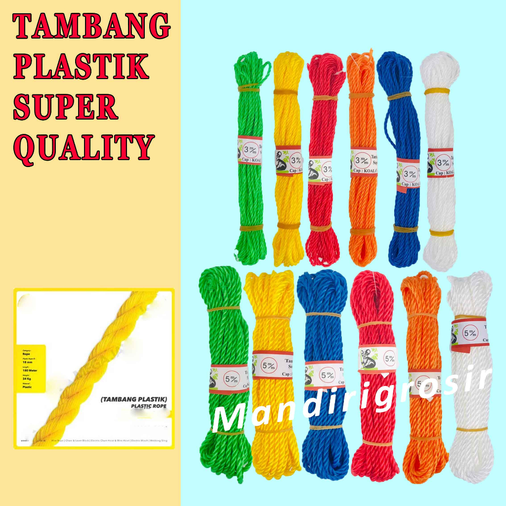 Super Quality * Tambang Plastik * Tambang Serbaguna * Tambang Warna-Warni