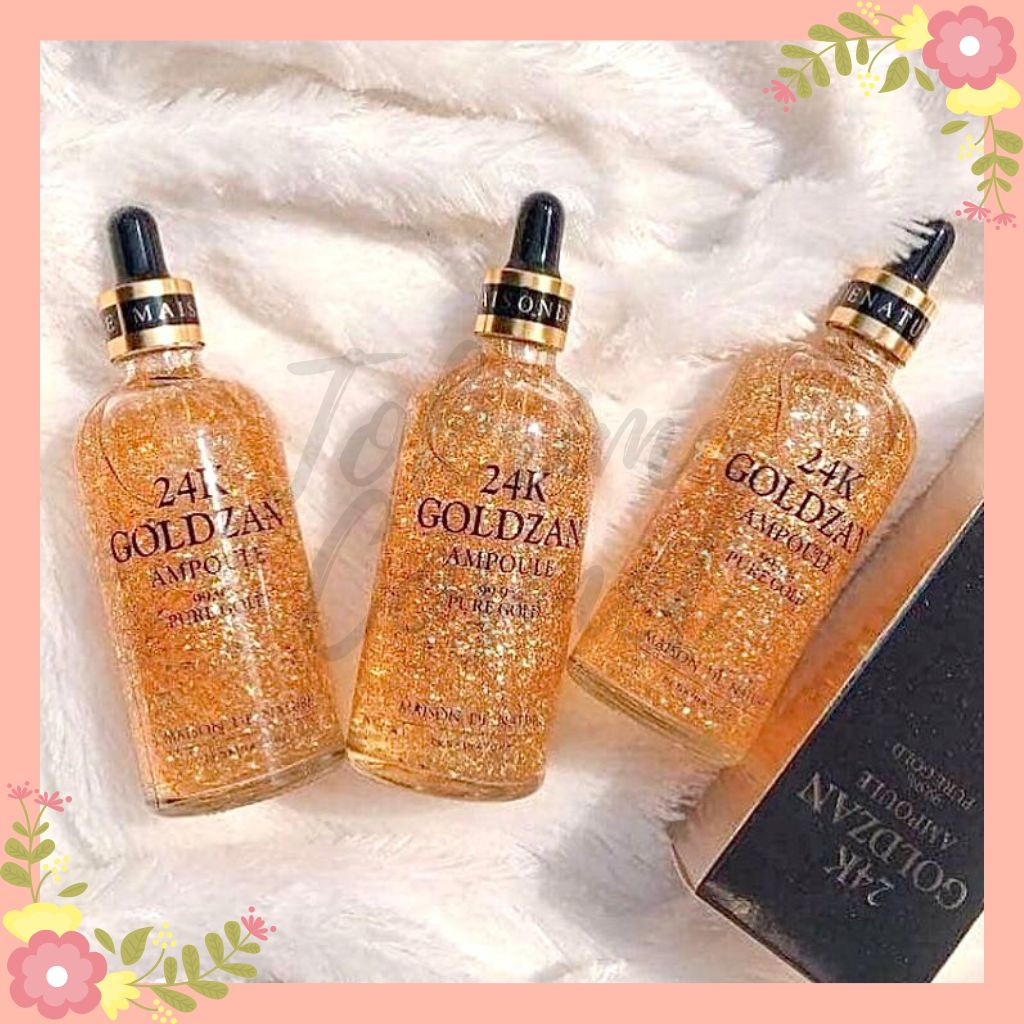 SERUM GLOWING 24K GOLD ZEN ORIGINAL / SERUM MEMUTIHKAN WAJAH DAN MEMBUAT AWET MUDAH.