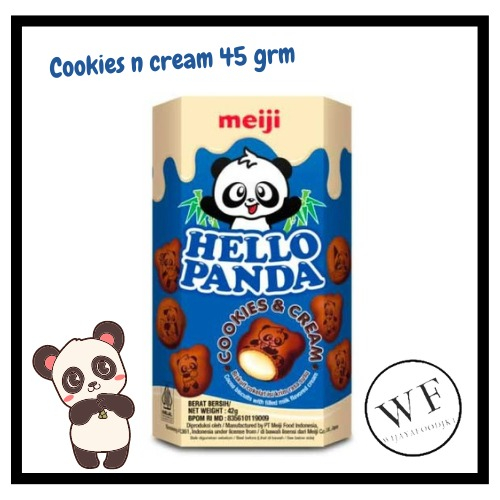 

Hello Panda Biscuit Cookies & Cream / Hello panda Biskuit cokelat 42g