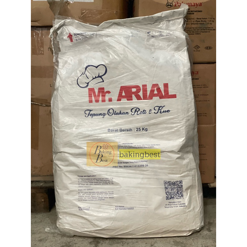 

Susu Tepung Mr. Arial 25 kg Halal Tepung Olahan Roti dan Kue
