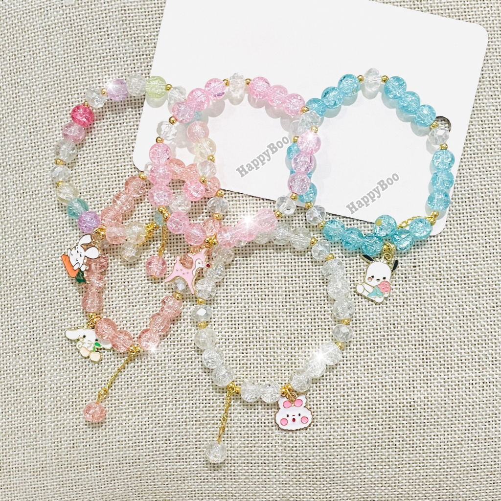 gelang crystal sanrio cute kawaii permata cysi