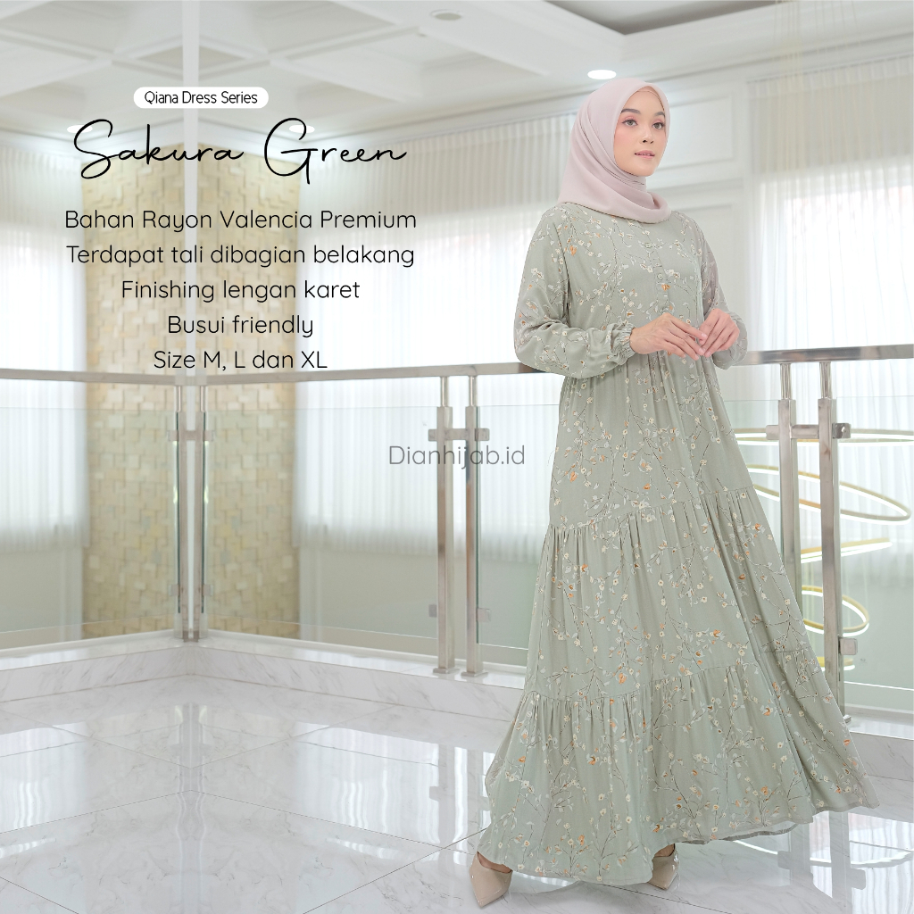 [PART2] Gamis Dewasa Homey Dress Qiana Series By Dianhijab.id - Bahan Rayon Viscose Premium Gamis Dewasa Luxury Gamis Pengajian Adem Nyaman Dipakai - Bisa COD