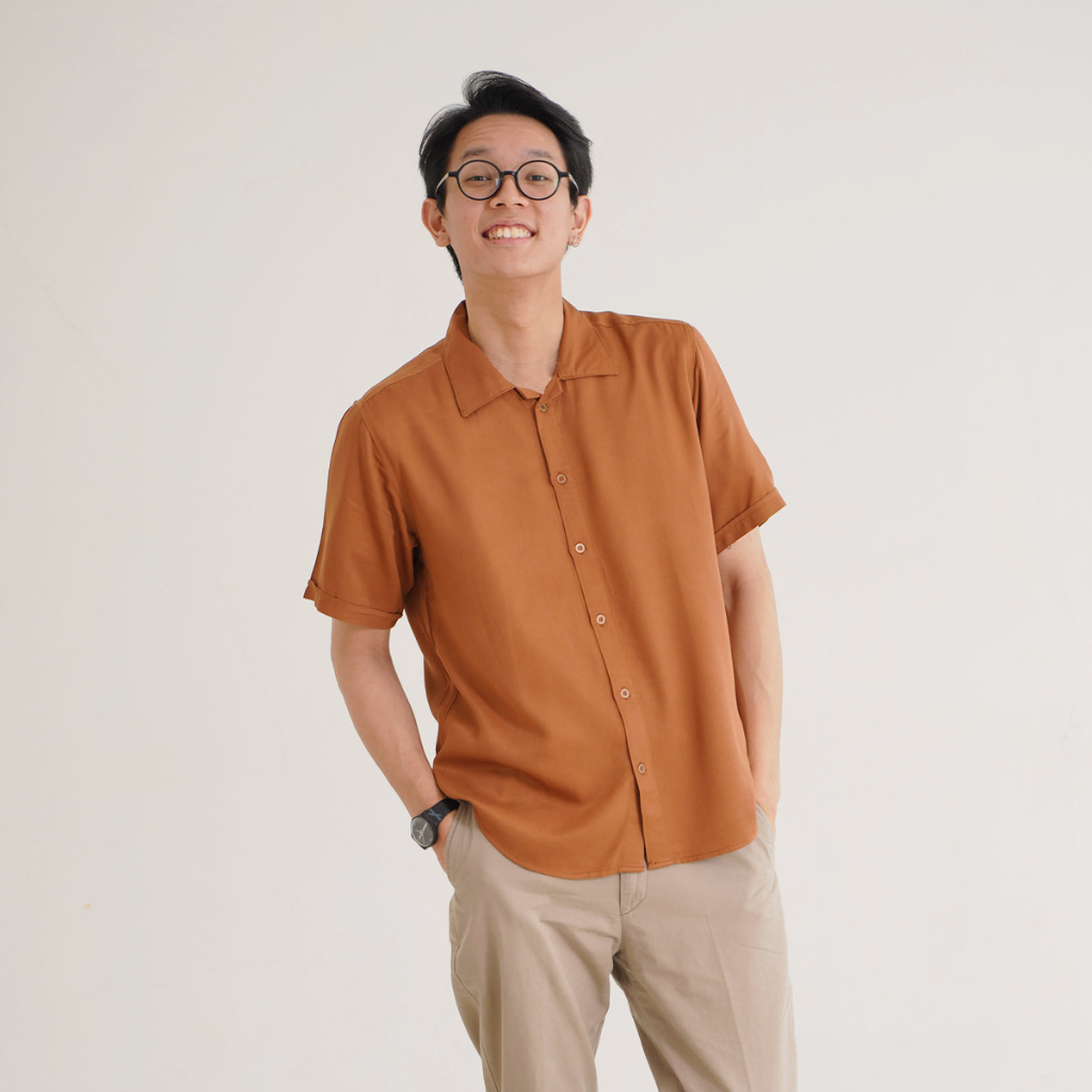 HOODIE GOODIE Short Sleeves Shirt Brown