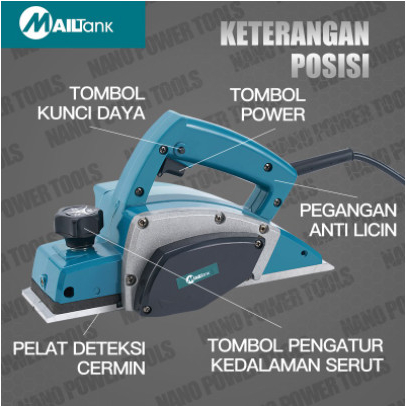 Mesin Serut Listrik Mailtank SH194A / SH-55 Electric Planer