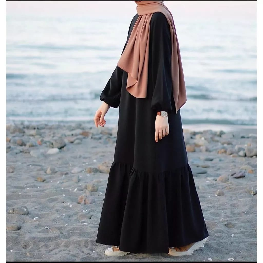 HD16: [BISA COD] [QUENA DRESS] [ GAMIS RAYON HITAM POLOS PREMIUN TERBARU 2023 ] [DRSS KONDANGAN  TERLARIS GAMIS WANITA KEKINIAN] [ BAJU WANITA BEST SELERR] SIZE S,M,L,XL   ,GAMIS JUMBO ,BUSUI,GAMIS HITAM MEWAH,GAMIS TERMURAH