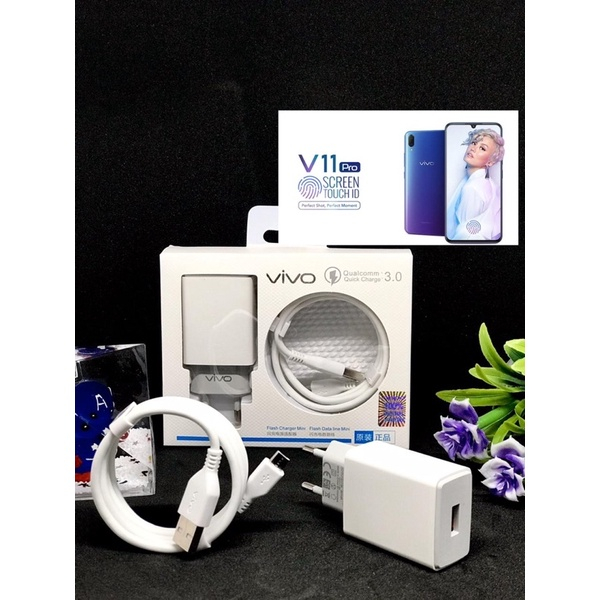 PROMO CHARGER VIVO V11 PRO MICRO &amp; TYPE C ORIGINAL FAST CHARGING BY.MINIGO