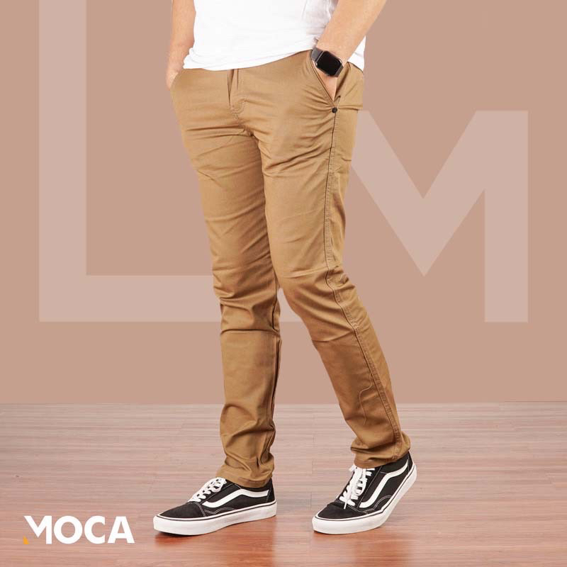 Celana Chino Panjang Pria Original Slimfit Stretch Premium