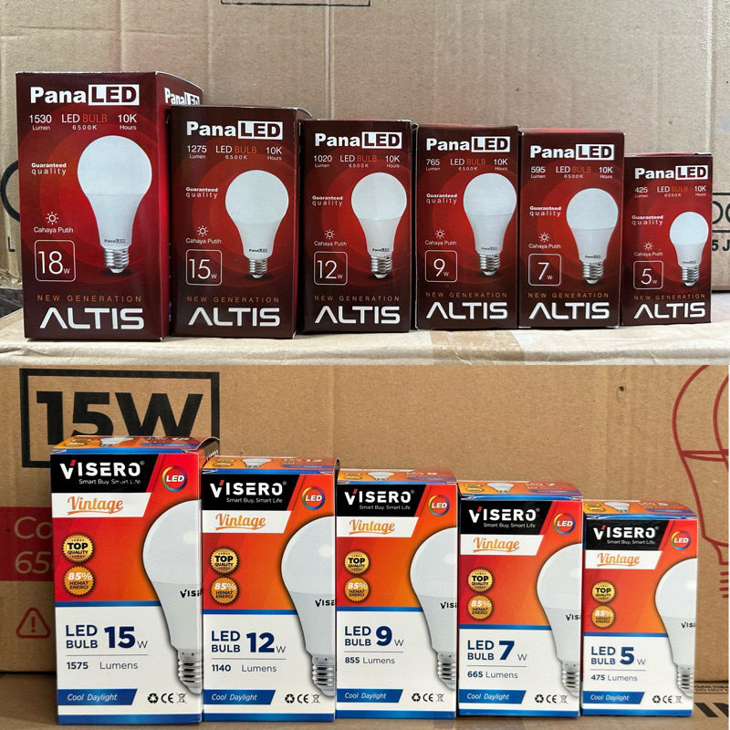 Lampu Panaled Altis 5w 7w 9w 12w 15w 18w Lampu Led Bulb panaled altis 5watt 7watt 9watt 12watt 15watt 18watt bohlam led