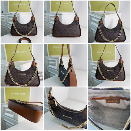 M-K 2229 Wilma Medium Chain Underarm Bag Half Moon Bag Handbag One Shoulder Bag   yxb