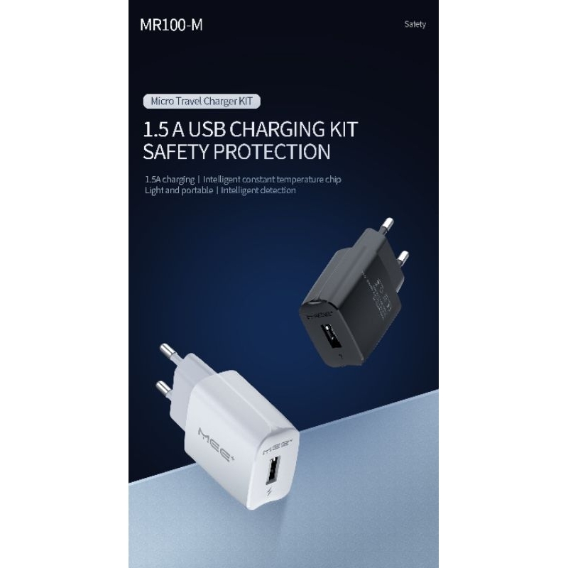 Foomee MEE+ MR100-M 1.5A Charger Kit with Micro USB Cable