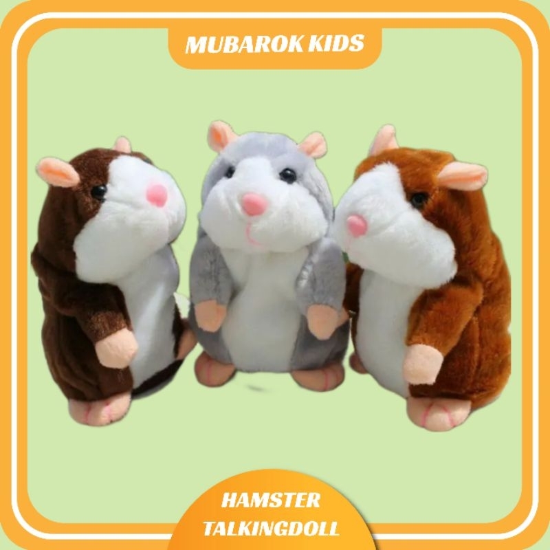 Boneka Hamster Bisa Bicara Talking Hamster Mainan Anak Bayi Dan Bisa Buat Kado Ulang Tahun