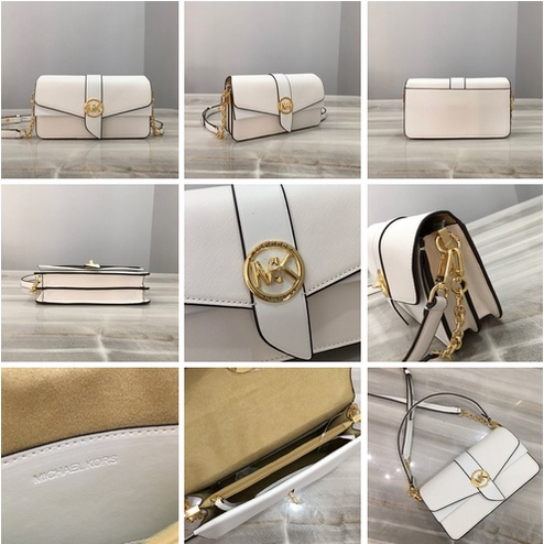 [Instant/Same Day]M-K 81668 MICHAEL KORS Greenwich Old Flower Crossbody Bag One Shoulder Bag Chain Bag