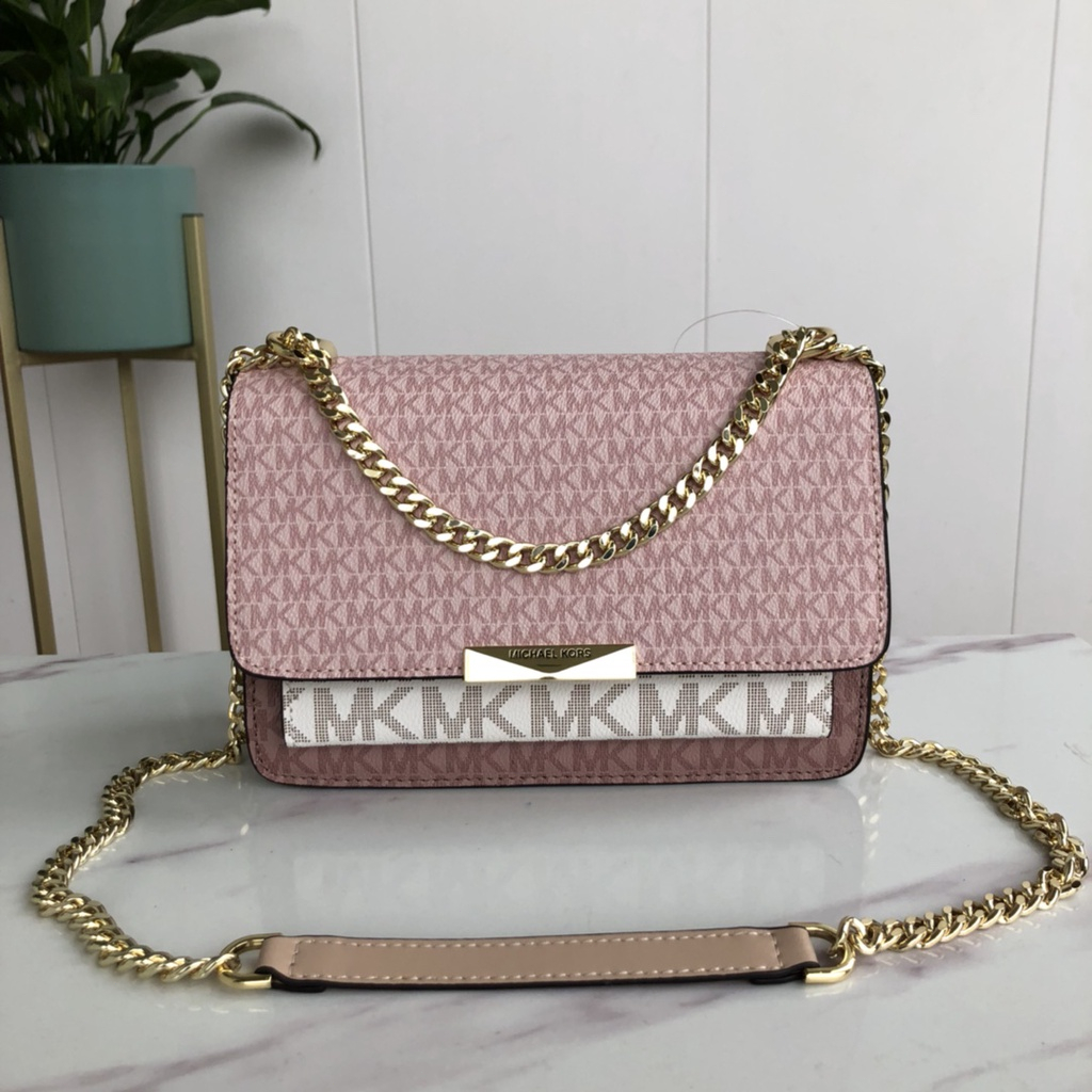 [Instant/Same Day]013   Michael Kors   M-K new female bag, shoulder bag, messenger bag, flip bag, chain female bag, old flower organ messenger bag  djb