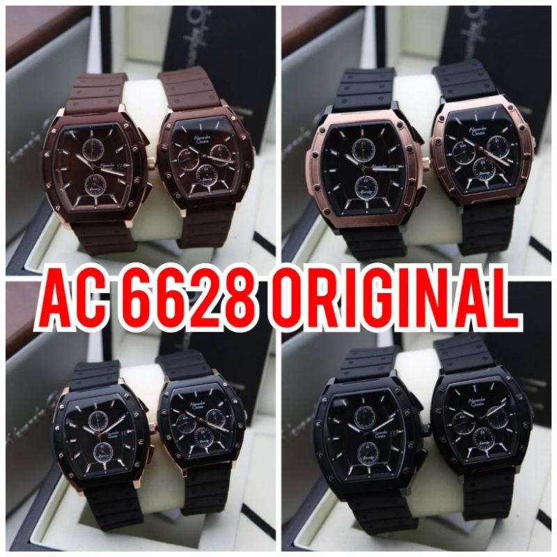 JAM TANGAN KARET ALEXANDRE CHRISTIE AC6628 / AC 6628 / AC6682 / AC6288 / AC6882 ORIGINAL