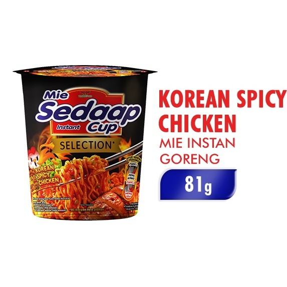 MIE SEDAAP CUP KOREAN SPICY CHICKEN 81 Gr