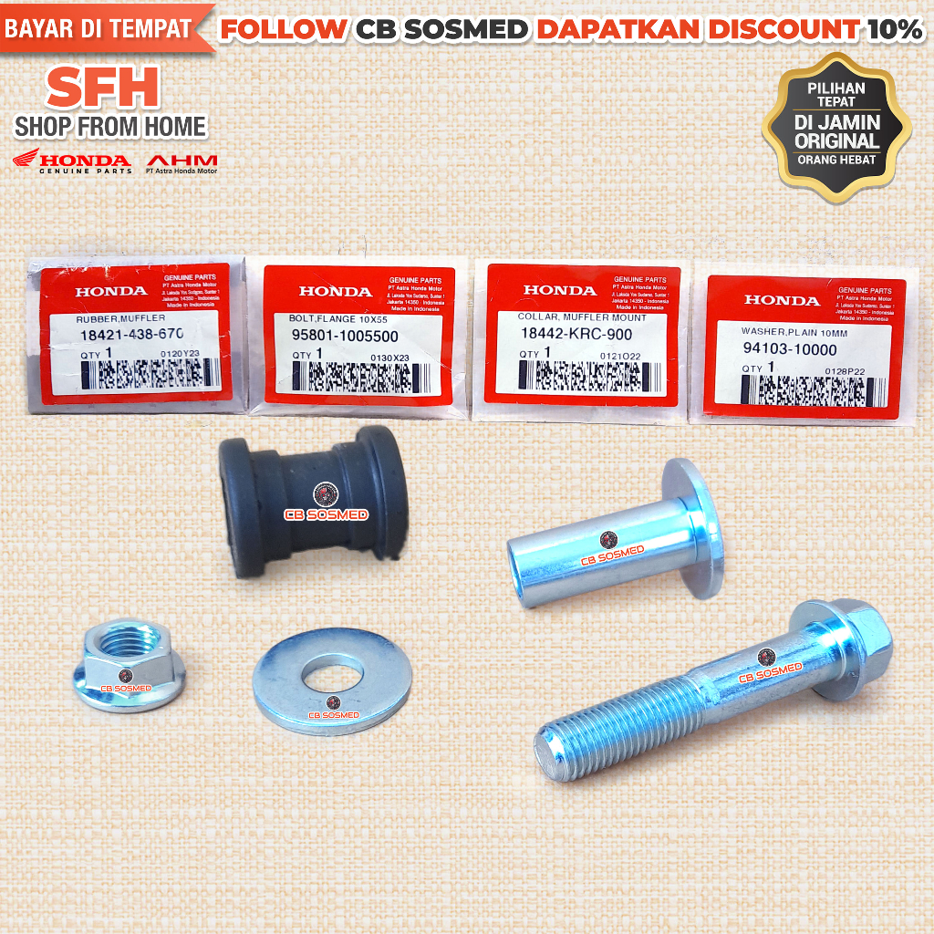 Karet Pangkon Knalpot TIGER 2000 Karet Dudukan Knalpot TIGER LAMA TILAM Rubber Muffler TIGER LAWAS T