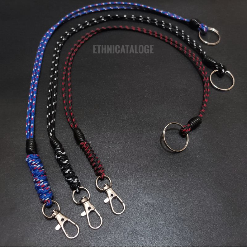 tali dompet prusik / tali dompet pria pengait stainless / prusic wallet strap