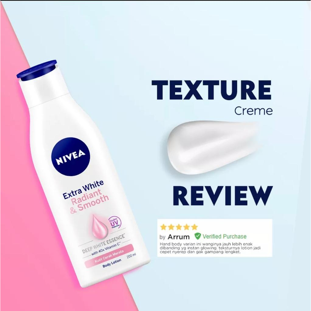 NIVEA Body Care Extra White Radiant &amp; Smooth Lotion 400 ml [Pump]