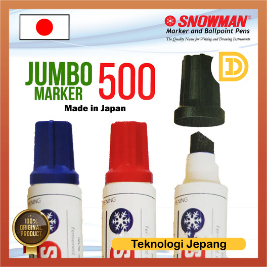 

Spidol Besar Permanen Snowman Sepidol Permanent Jumbo Merah Hitam Biru Anti Luntur