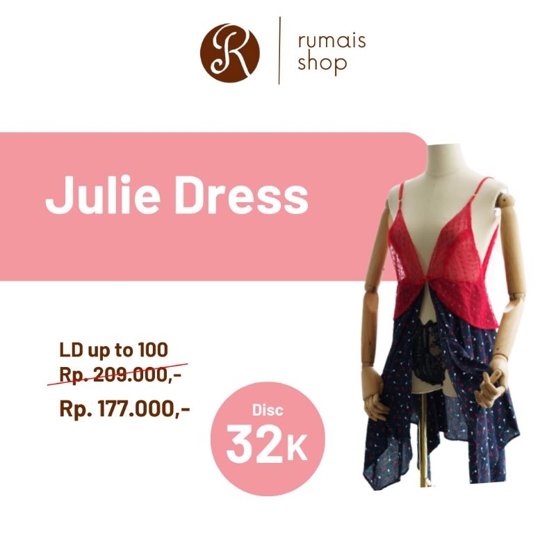 SAFIYYA SYARI | CLEARANCE SALE | Julie Dress - Navy Red by Safiyya Syari