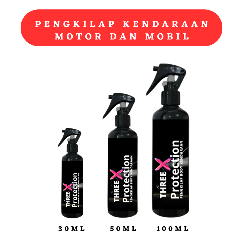 THREE X Protection Pengkilap Kendaraan Motor / Mobil / Wax Motor Mobil