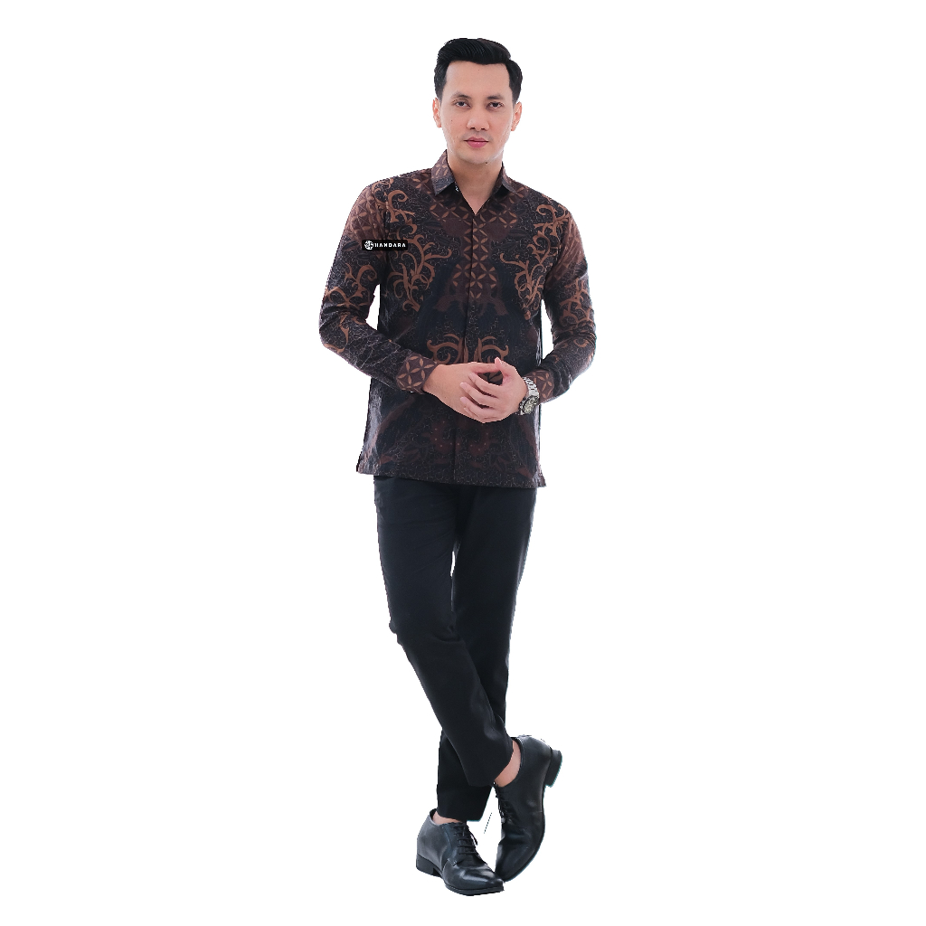 Handara Batik Pria Sidharta Hitam HB-396