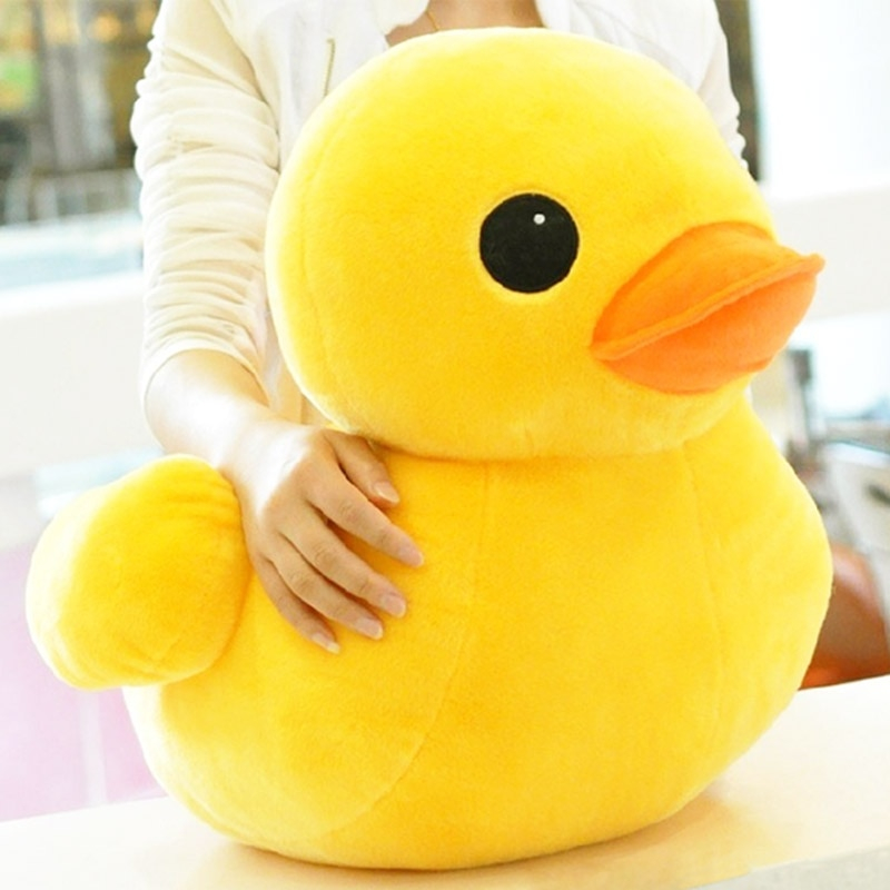 Mainan Boneka Anak Karakter Hewan Bebek Kuning Besar Lucu Imut Bisa Nyala Ukuran 40cm