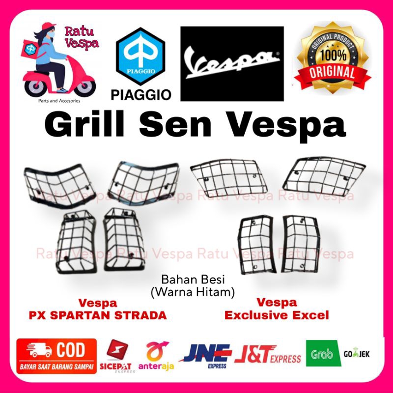 Grill sen Vespa bahan besi PX Spartan Strada Exclusive Excel