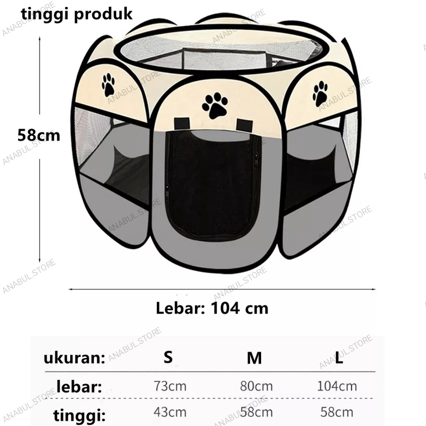 [PROMO] KANDANG LIPAT KUCING ANJING PORTABLE TENDA LIPAT JUMBO KUCING BESAR ANAK KUCING TEMPAT TIDUR DAN RUMAH KUCING-