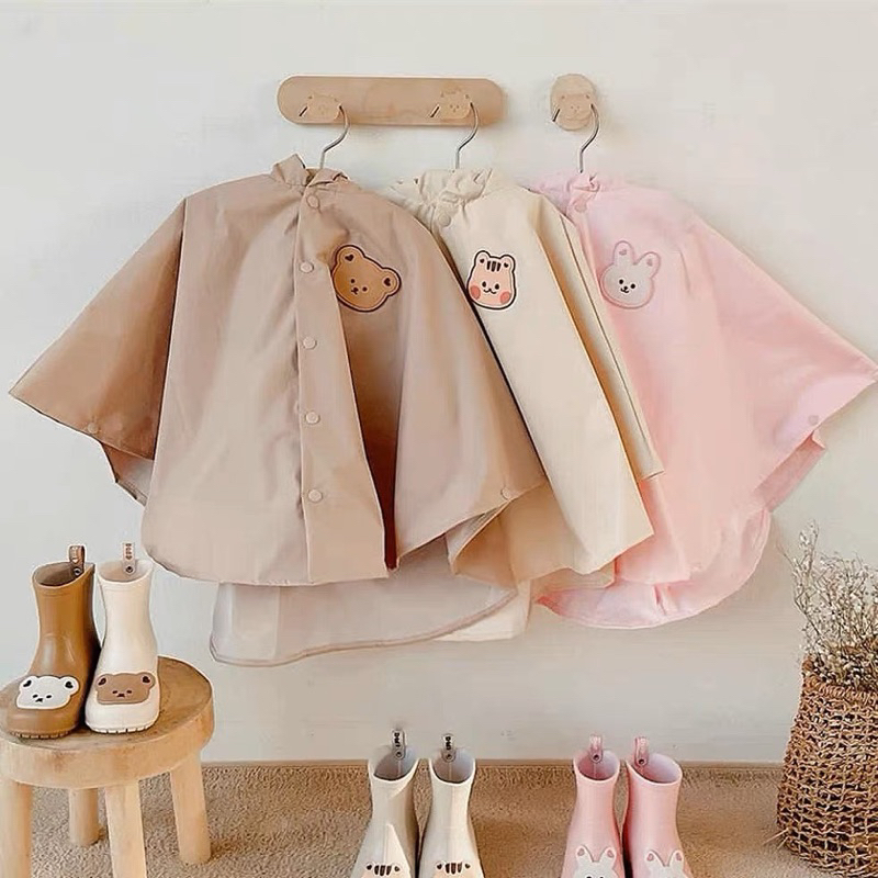 Minzy - Jas Hujan Anak Kekinian / Jas Hujan Anak Perempuan Lucu / Balita Raincoat / Jas Hujan Import